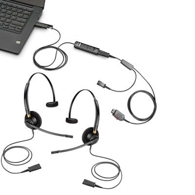 Poly EncorePro 510 Mono Quick Disconnect Headset (2), DA85 USB