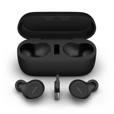 Jabra Evolve2 Buds UC Bluetooth Headset w/ANC & Charging Case