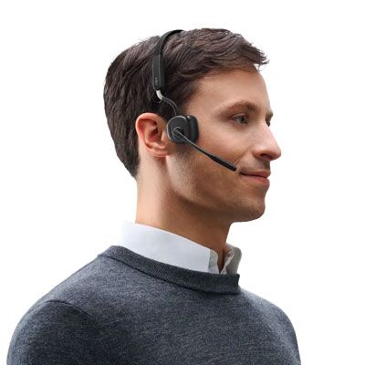 Shokz OpenMeet UC Bone Conduction Over the Head Stereo Bluetooth