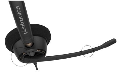 Poly EncorePro 510 Mono Noise Cancelling Quick Disconnect Headset