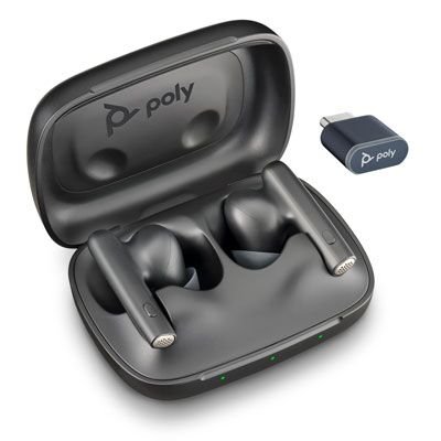 Poly Voyager Free 60 UC Bluetooth Ear Buds w/Basic Charge Case