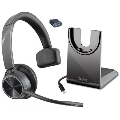 Poly Voyager 4310 UC Mono Bluetooth Headset w/Charging Stand, USB Poly Voyager 4310 UC Mono Bluetooth Headset w/Charging Stand, USB